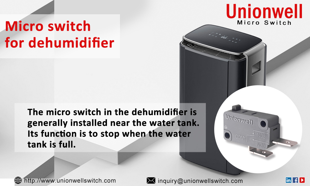 Basic Micro Switch Applicated In Dehumidifier