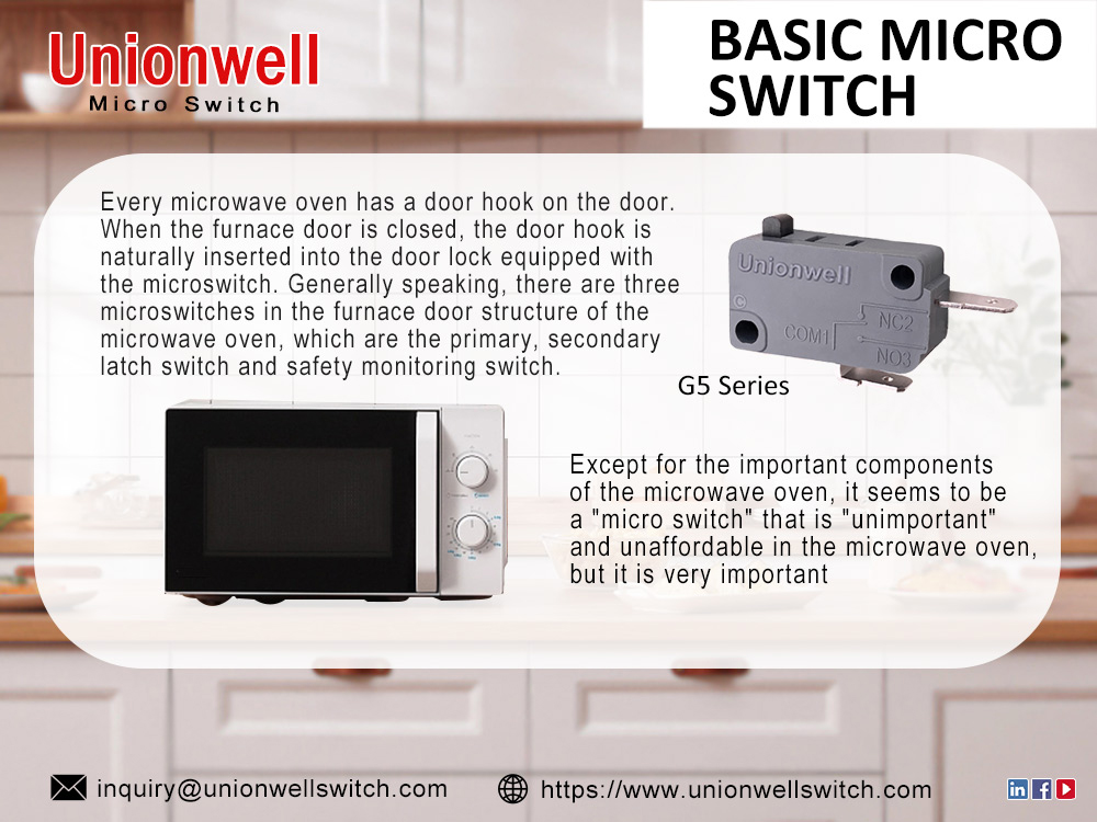 Three Micro Switches In Microwave Oven