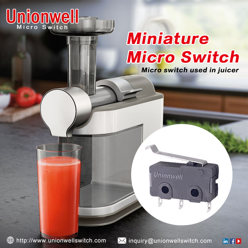 Miniature Micro Switch Application For Juice Extractor