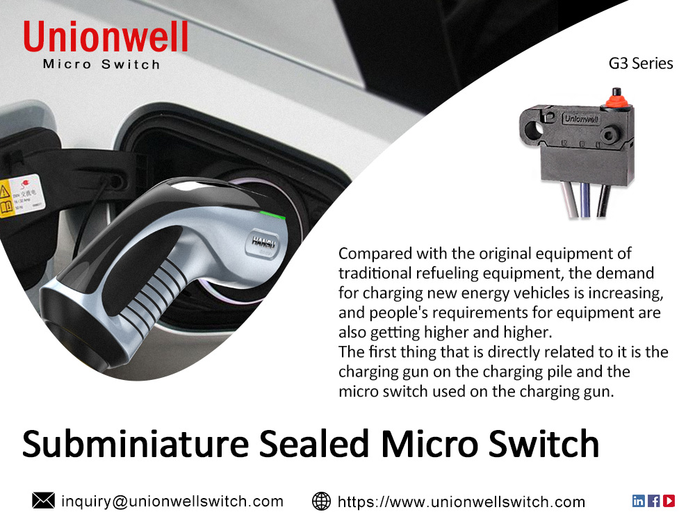 Sealed Micro Switch Used For Electric Vehicle Charging Systems