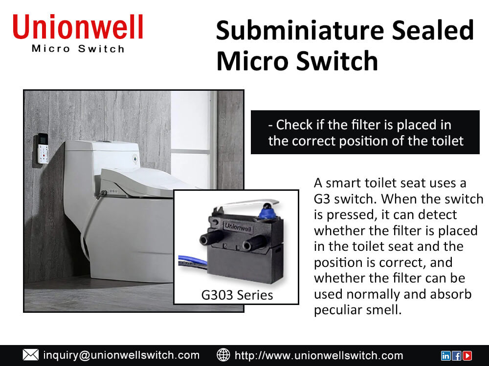 Subminiature Micro Switches In Smart Toilet