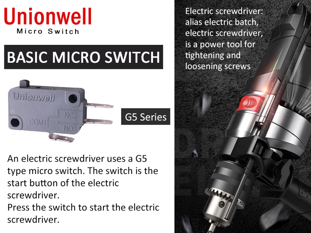 Micro Switch 5A 24VDC For Electric Screwdriver