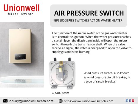 Gas Water Heater Air Pressure Switch Application
