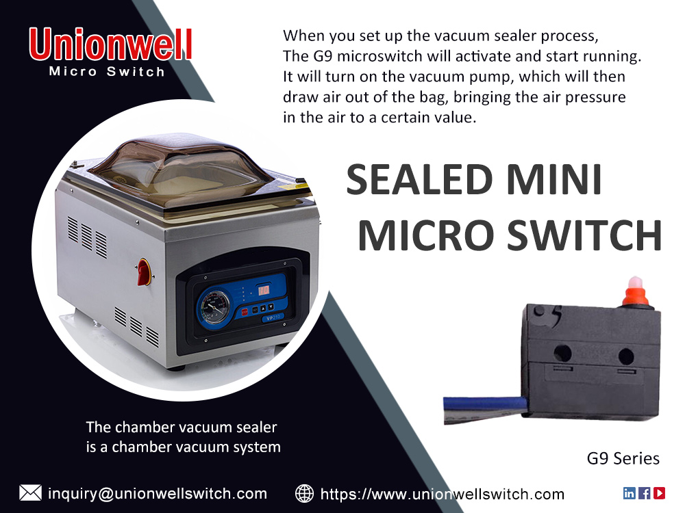 Waterproof Micro Switch For Chamber Vacuum Sealer