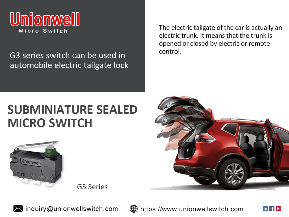 Automotive Micro Switch Application For Car Parts
