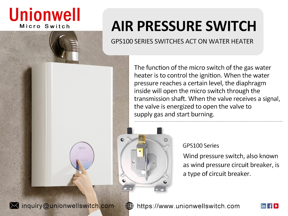 Gas Water Heater Wind Pressure Switch Application