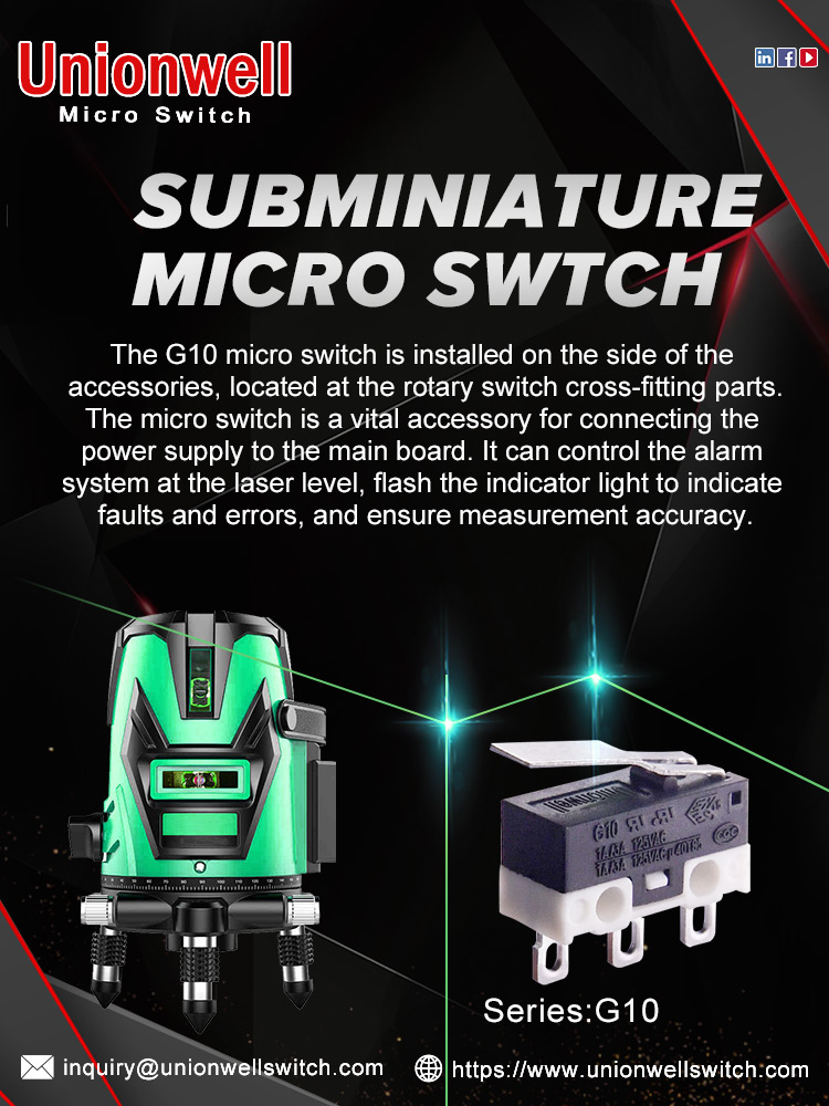 Subminiature Micro Switch For A Laser Level
