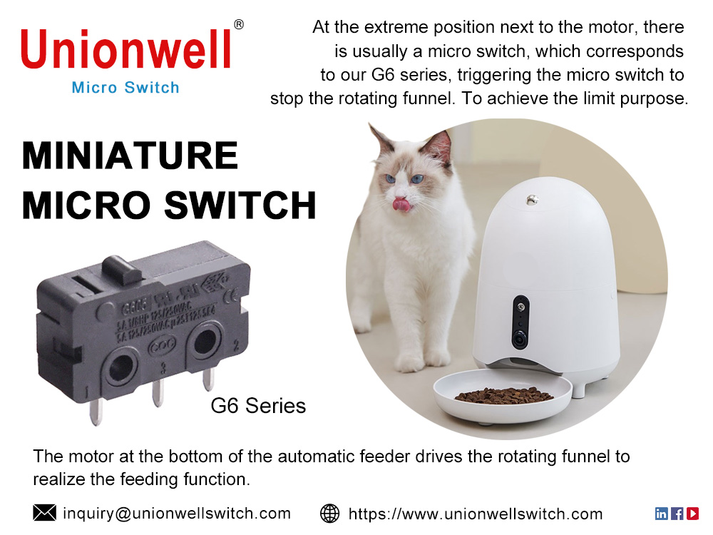 G6 Series Miniature Micro Switch In The Automatic Feeder