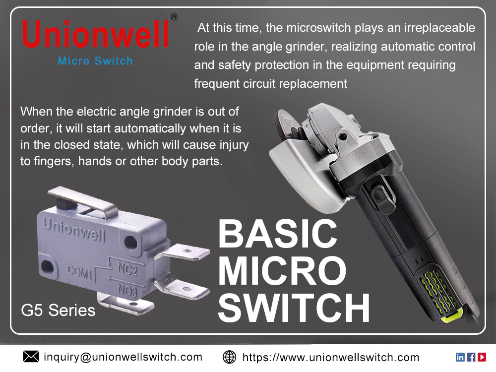 Unionwell Basic Micro Switch in Electric Angle Grinder
