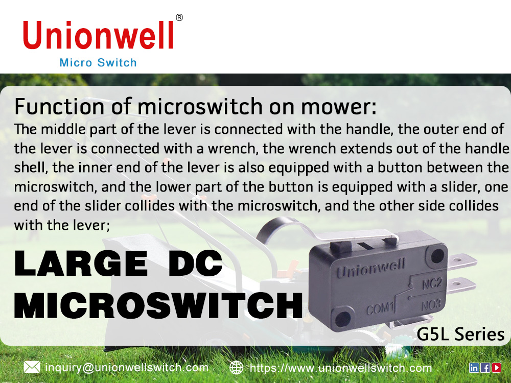 G5L Series Large DC Micro Switch Applied In Mower