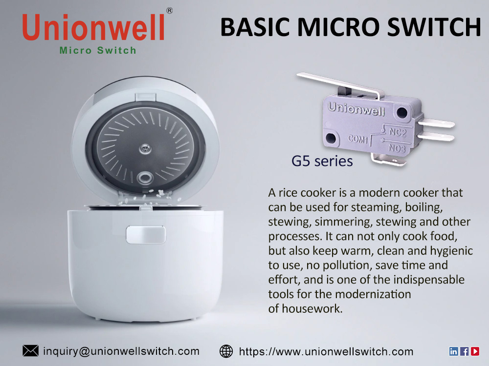 G5 Series Basic Micro Switches in Electric Rice Cookers