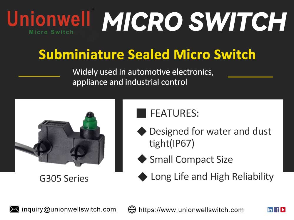 Unionwell Waterproof Micro Switch IP67