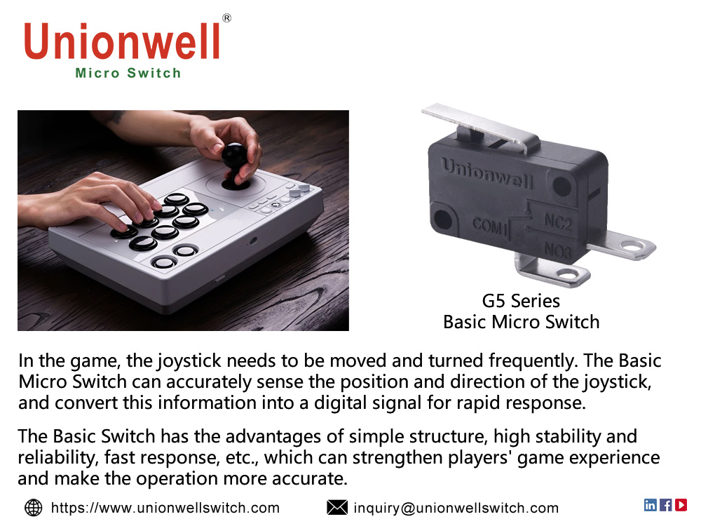 Микропереключатели существенно влияют на игровой процесс при использовании в джойстиках..